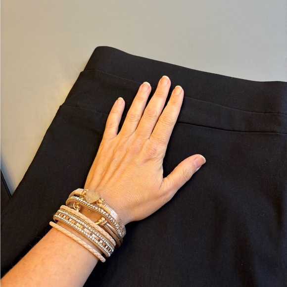 Anne Klein Black Slim pull on high rise Legging pants Elastic Waistband size XL - Picture 7 of 14